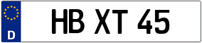 Trailer License Plate